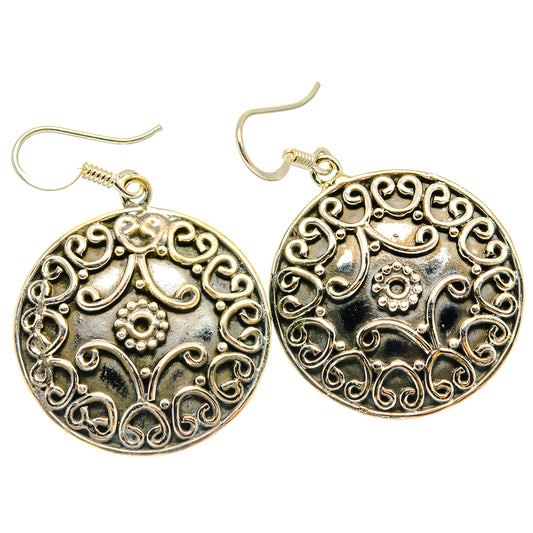 Engraved Earrings handcrafted by Ana Silver Co - EARR426336 - Photo 2