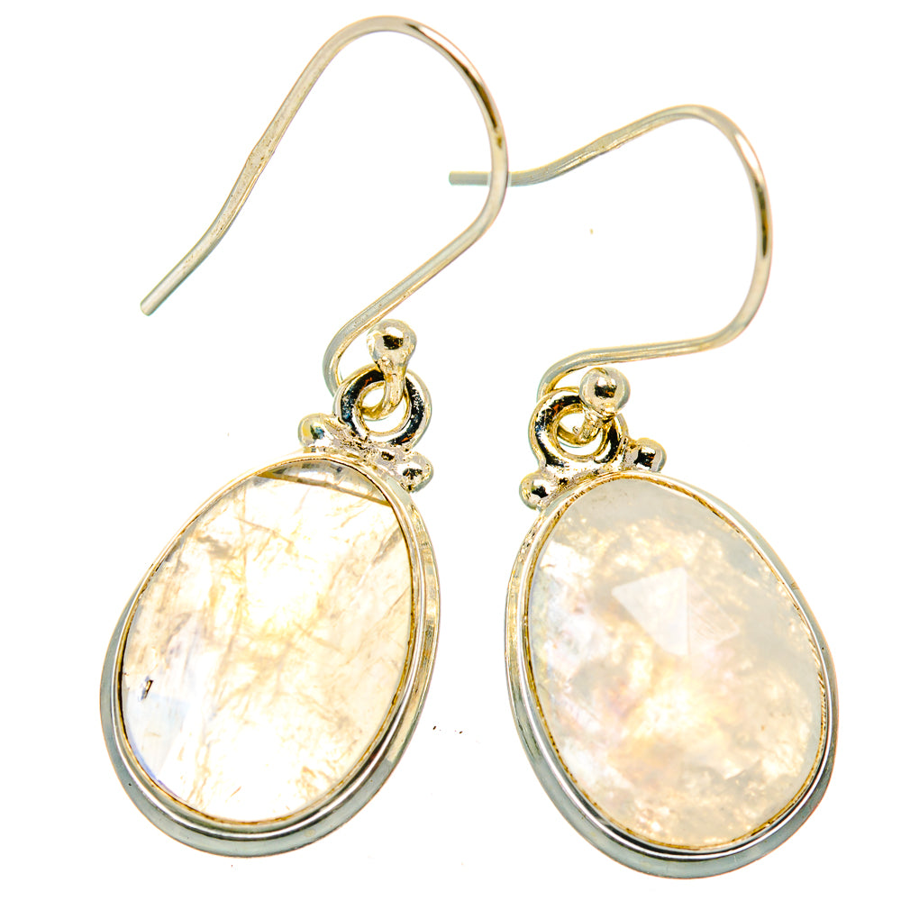 Rainbow Moonstone Earrings handcrafted by Ana Silver Co - EARR426344 - Photo 2