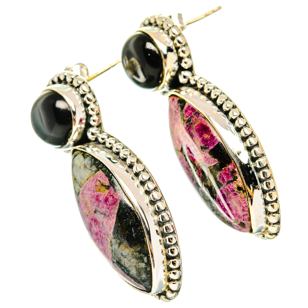 Russian Eudialyte Earrings handcrafted by Ana Silver Co - EARR426347 - Photo 2