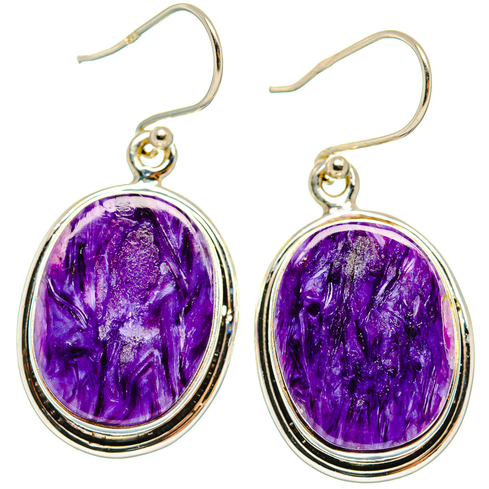 Seraphinite Earrings handcrafted by Ana Silver Co - EARR426350 - Photo 2