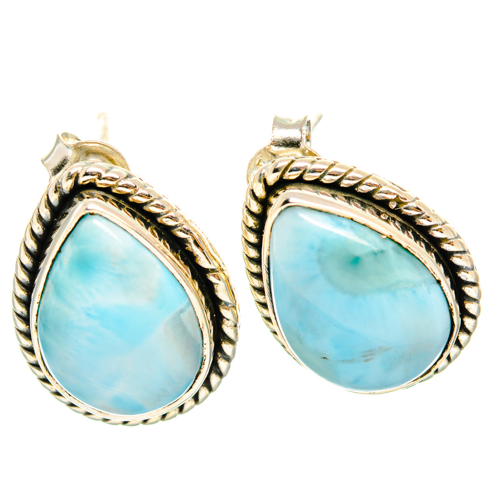 Larimar Earrings handcrafted by Ana Silver Co - EARR426354 - Photo 2