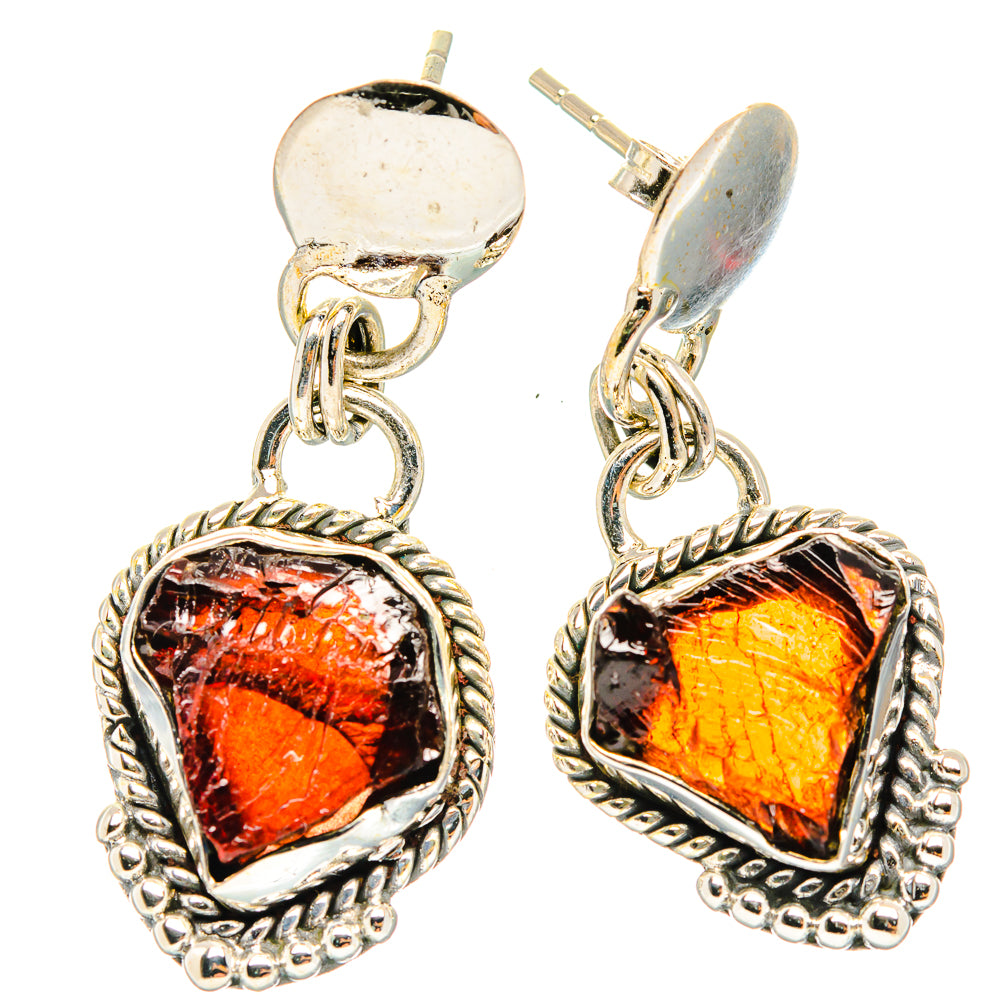 Garnet Earrings handcrafted by Ana Silver Co - EARR426357 - Photo 2