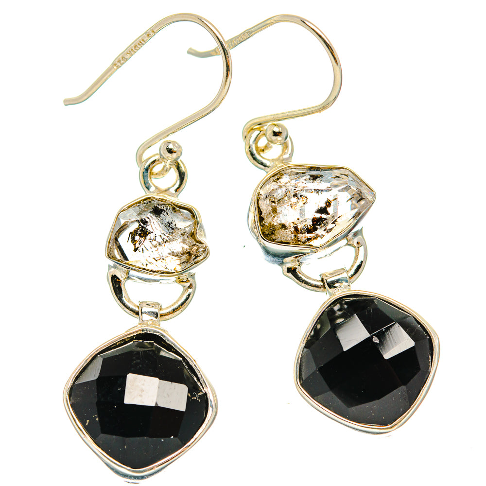 Black Onyx Earrings handcrafted by Ana Silver Co - EARR426362 - Photo 2