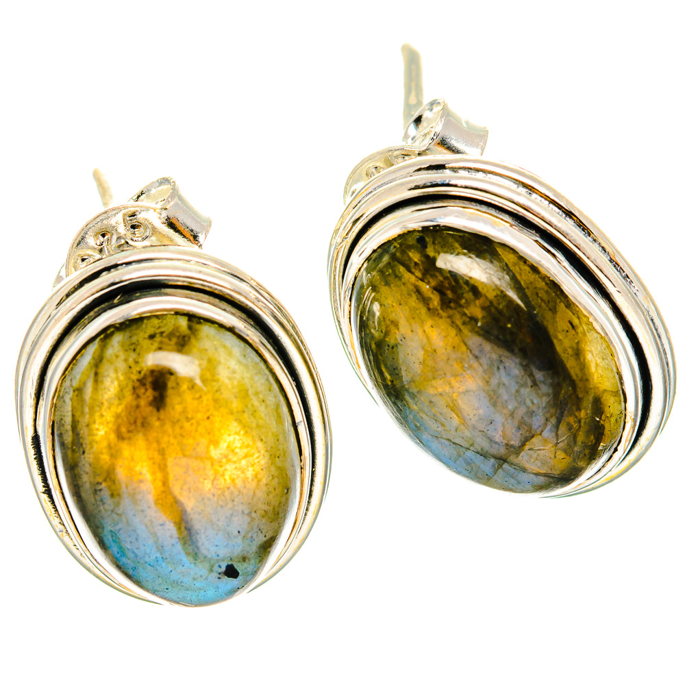 Labradorite Earrings handcrafted by Ana Silver Co - EARR426365 - Photo 2
