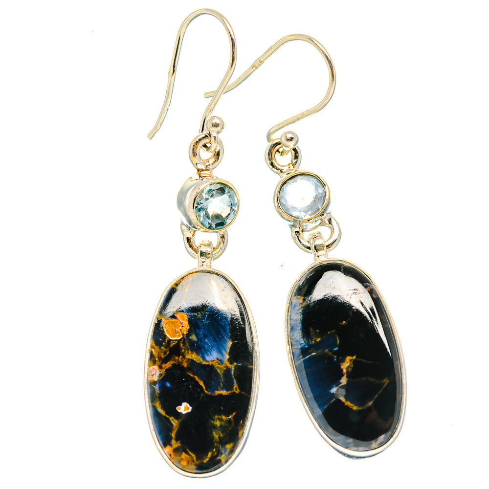 Pietersite Earrings handcrafted by Ana Silver Co - EARR426366 - Photo 2