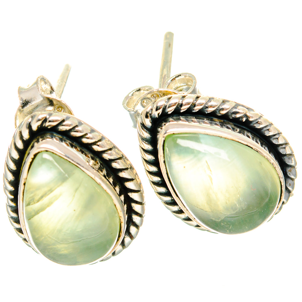 Prehnite Earrings handcrafted by Ana Silver Co - EARR426368 - Photo 2