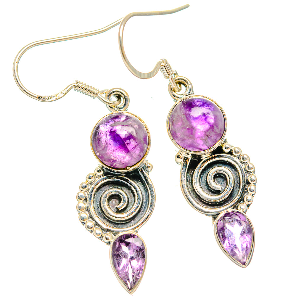 Amethyst Earrings handcrafted by Ana Silver Co - EARR426369 - Photo 2