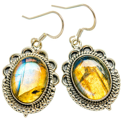 Labradorite Earrings handcrafted by Ana Silver Co - EARR426373 - Photo 2