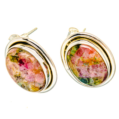 Tourmaline Earrings handcrafted by Ana Silver Co - EARR426389 - Photo 2