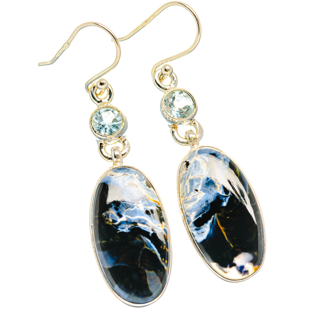Pietersite Earrings handcrafted by Ana Silver Co - EARR426414 - Photo 2