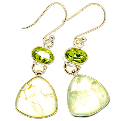 Prehnite Earrings handcrafted by Ana Silver Co - EARR426416 - Photo 2