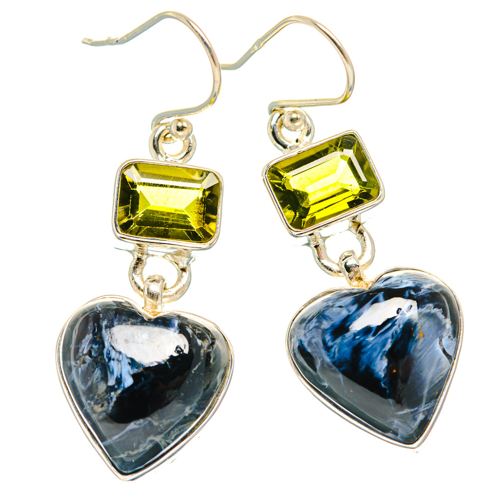 Pietersite Earrings handcrafted by Ana Silver Co - EARR426421 - Photo 2