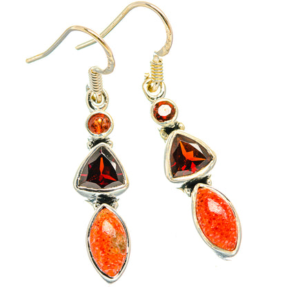 Sponge Coral Earrings handcrafted by Ana Silver Co - EARR426423 - Photo 2
