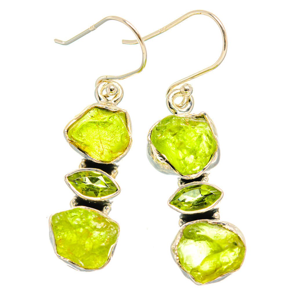 Peridot Earrings handcrafted by Ana Silver Co - EARR426447 - Photo 2
