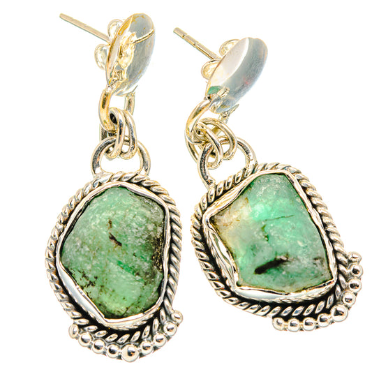 Variscite Earrings handcrafted by Ana Silver Co - EARR426458 - Photo 2