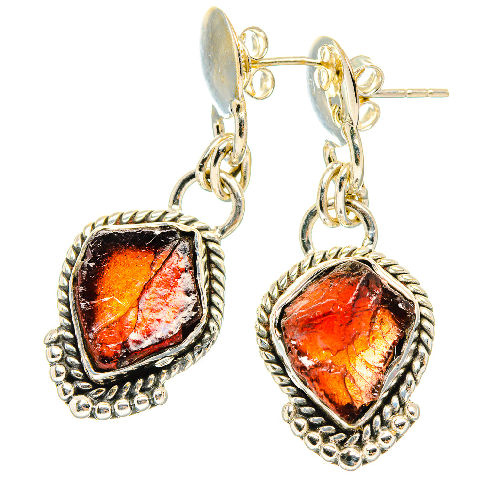 Garnet Earrings handcrafted by Ana Silver Co - EARR426459 - Photo 2