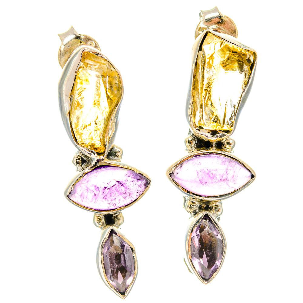 Citrine Earrings handcrafted by Ana Silver Co - EARR426460 - Photo 2