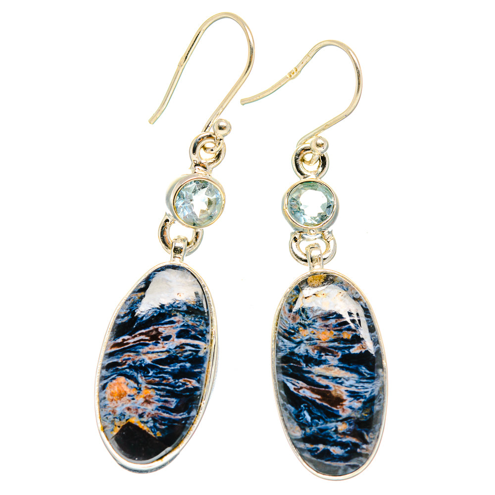 Pietersite Earrings handcrafted by Ana Silver Co - EARR426462 - Photo 2