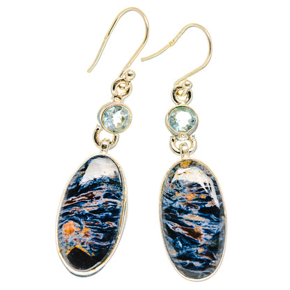 Pietersite Earrings handcrafted by Ana Silver Co - EARR426462 - Photo 2