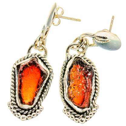 Garnet Earrings handcrafted by Ana Silver Co - EARR426469 - Photo 2
