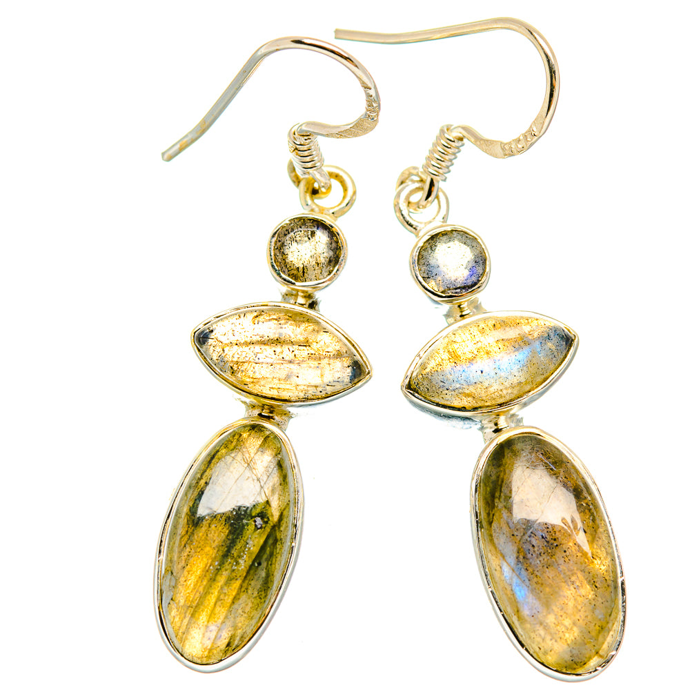 Labradorite Earrings handcrafted by Ana Silver Co - EARR426470 - Photo 2