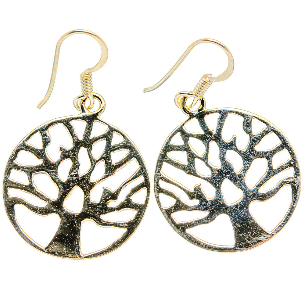 Tree Of Life Earrings handcrafted by Ana Silver Co - EARR426472 - Photo 2
