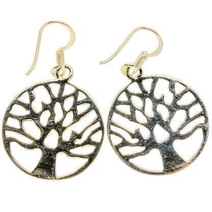 Tree Of Life Earrings handcrafted by Ana Silver Co - EARR426472 - Photo 2