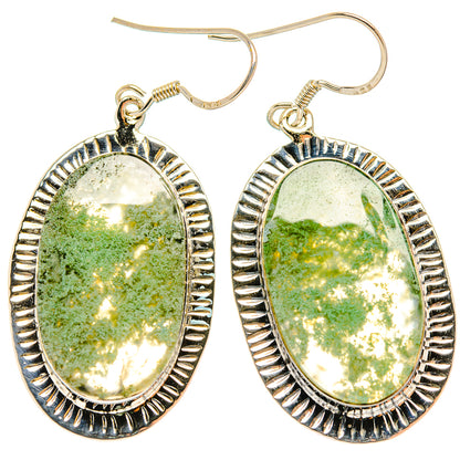 Plume Agate Earrings handcrafted by Ana Silver Co - EARR426481 - Photo 2