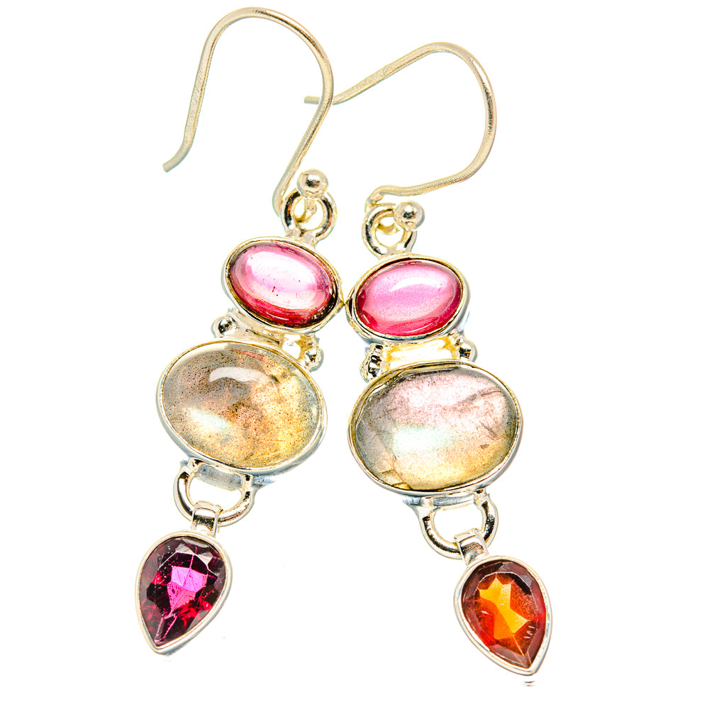 Labradorite Earrings handcrafted by Ana Silver Co - EARR426489 - Photo 2