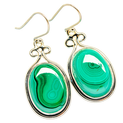Malachite Earrings handcrafted by Ana Silver Co - EARR426491 - Photo 2
