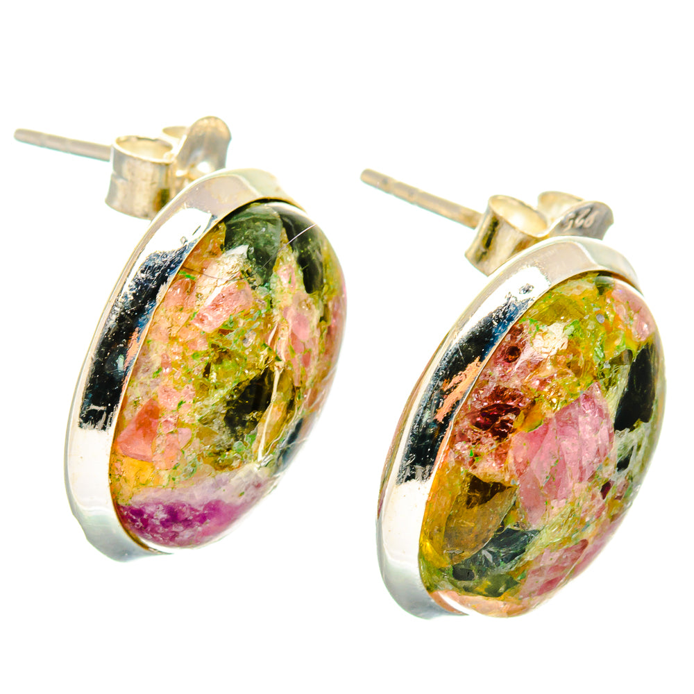 Tourmaline Earrings handcrafted by Ana Silver Co - EARR426492 - Photo 2