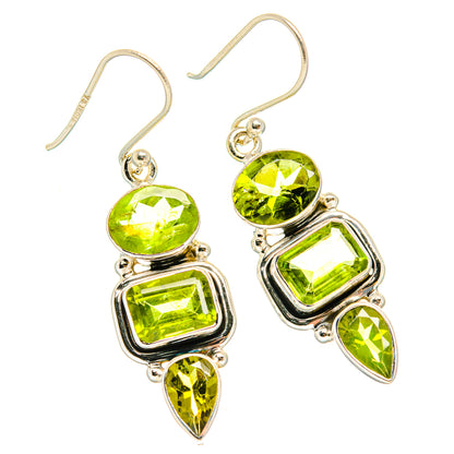 Peridot Earrings handcrafted by Ana Silver Co - EARR426504 - Photo 2
