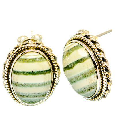 Ocean Jasper Earrings handcrafted by Ana Silver Co - EARR426508 - Photo 2