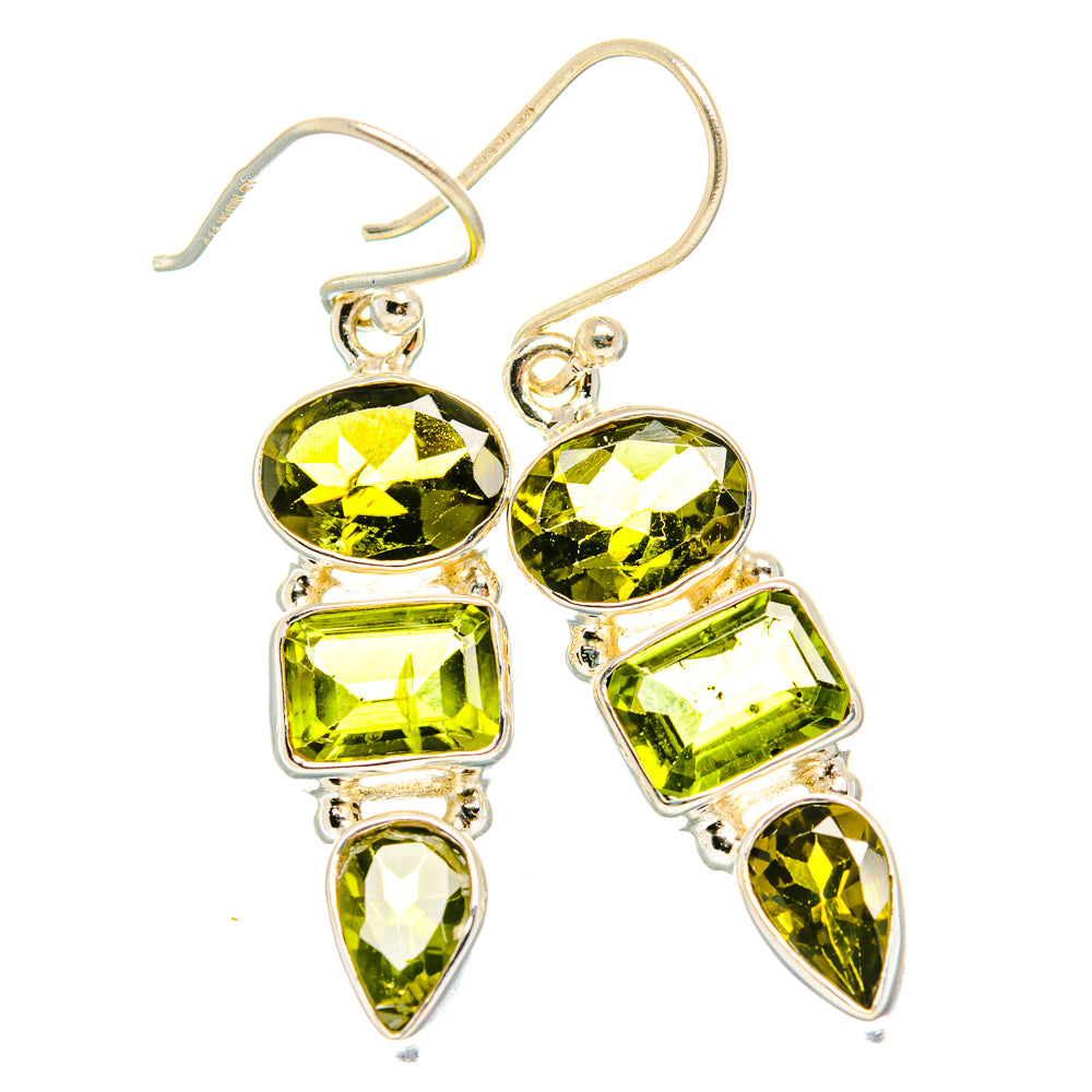 Peridot Earrings handcrafted by Ana Silver Co - EARR426523 - Photo 2