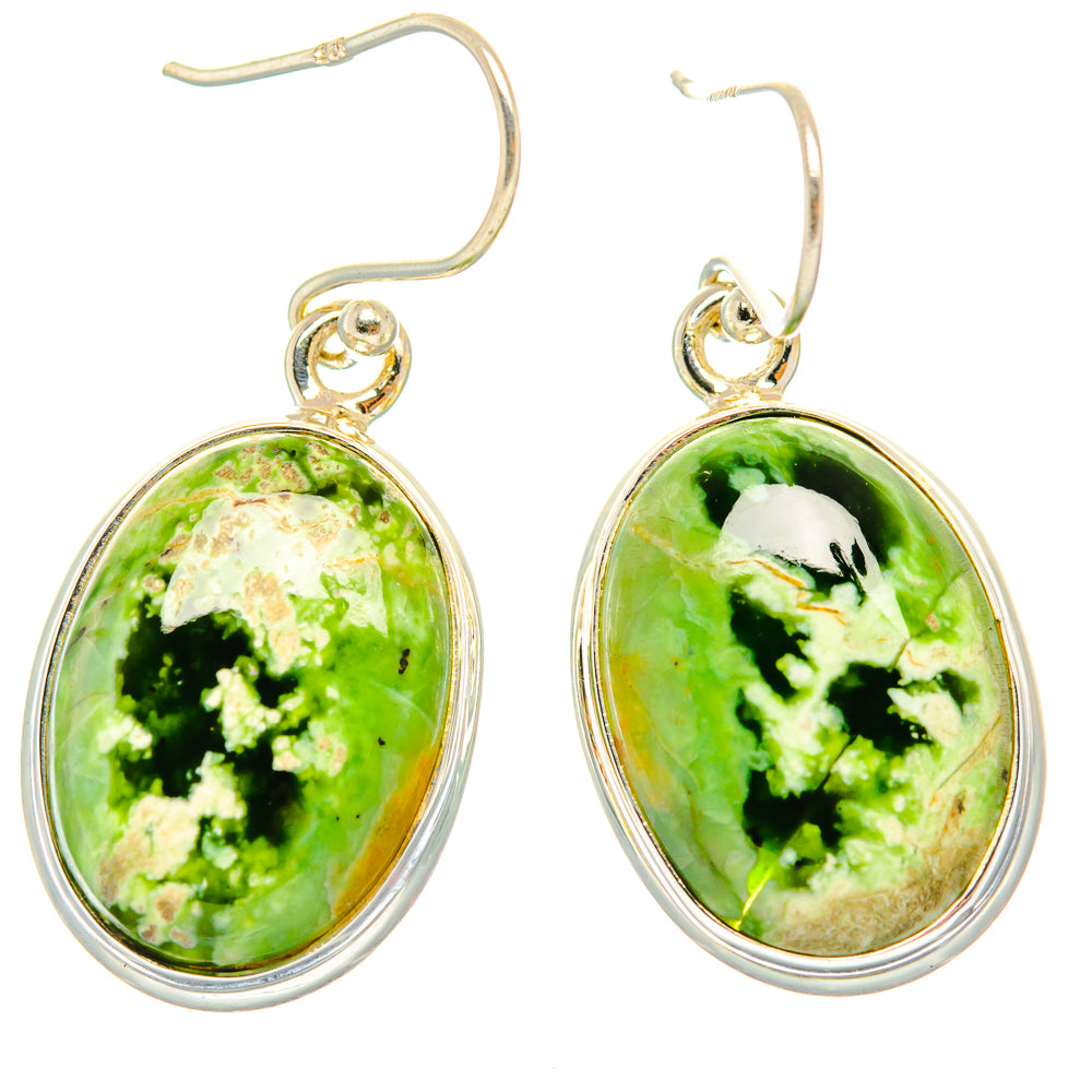 Rainforest Jasper Earrings handcrafted by Ana Silver Co - EARR426529 - Photo 2