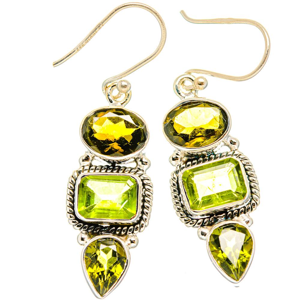 Peridot Earrings handcrafted by Ana Silver Co - EARR426545 - Photo 2