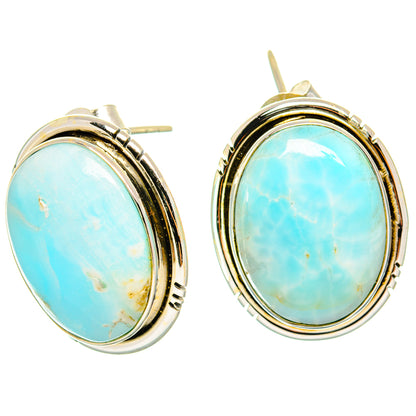 Larimar Earrings handcrafted by Ana Silver Co - EARR426546 - Photo 2