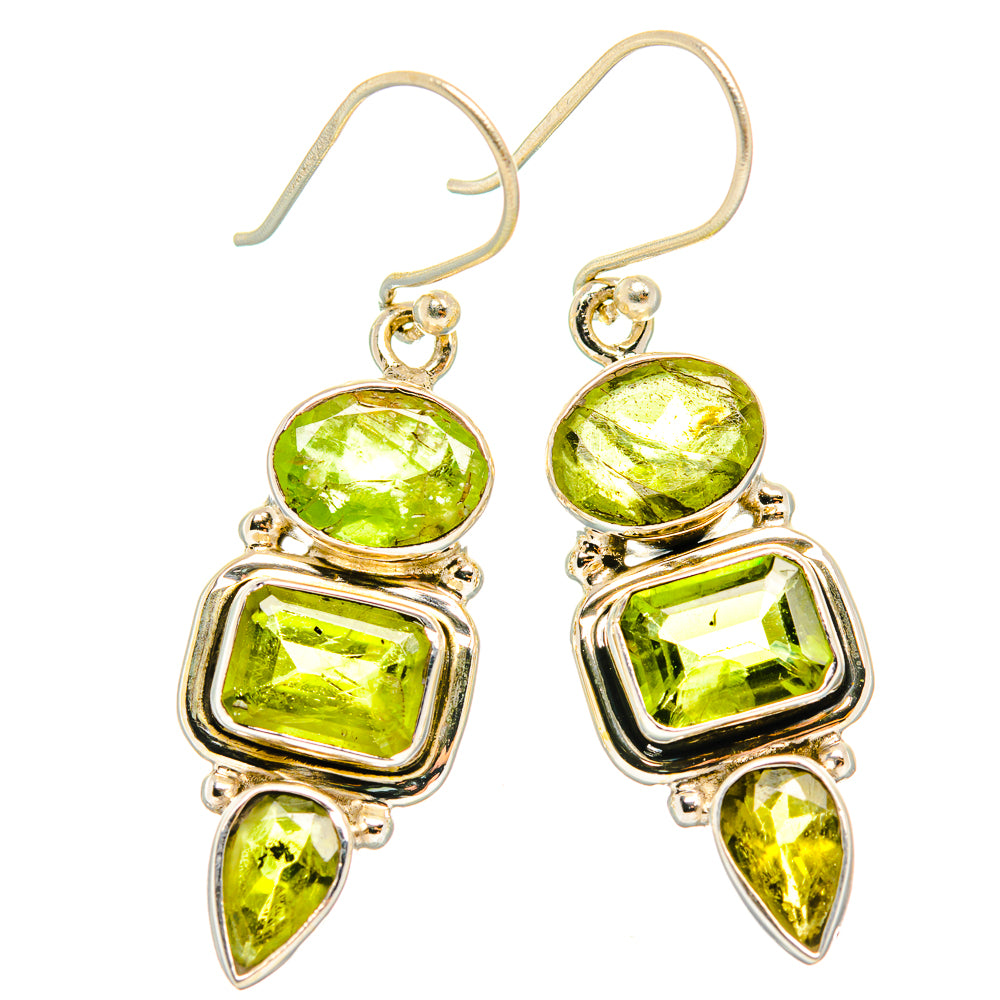 Peridot Earrings handcrafted by Ana Silver Co - EARR426552 - Photo 2