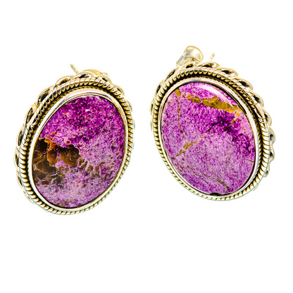 Stichtite Earrings handcrafted by Ana Silver Co - EARR426564 - Photo 2