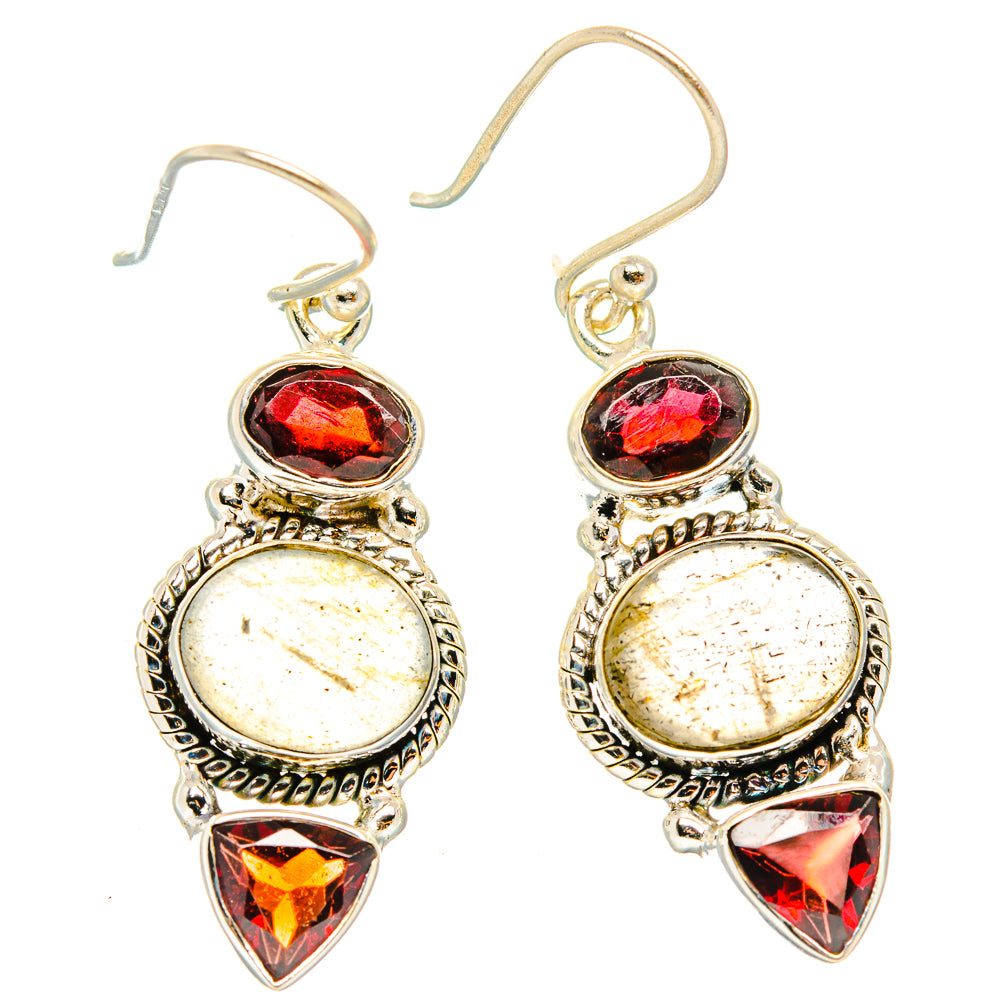 Rutilated Quartz Earrings handcrafted by Ana Silver Co - EARR426575 - Photo 2