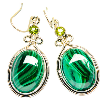 Malachite Earrings handcrafted by Ana Silver Co - EARR426577 - Photo 2