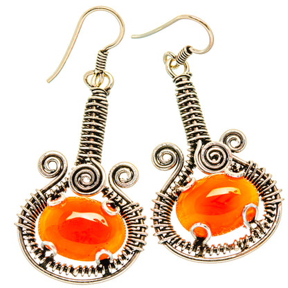 Carnelian Earrings handcrafted by Ana Silver Co - EARR426580 - Photo 2