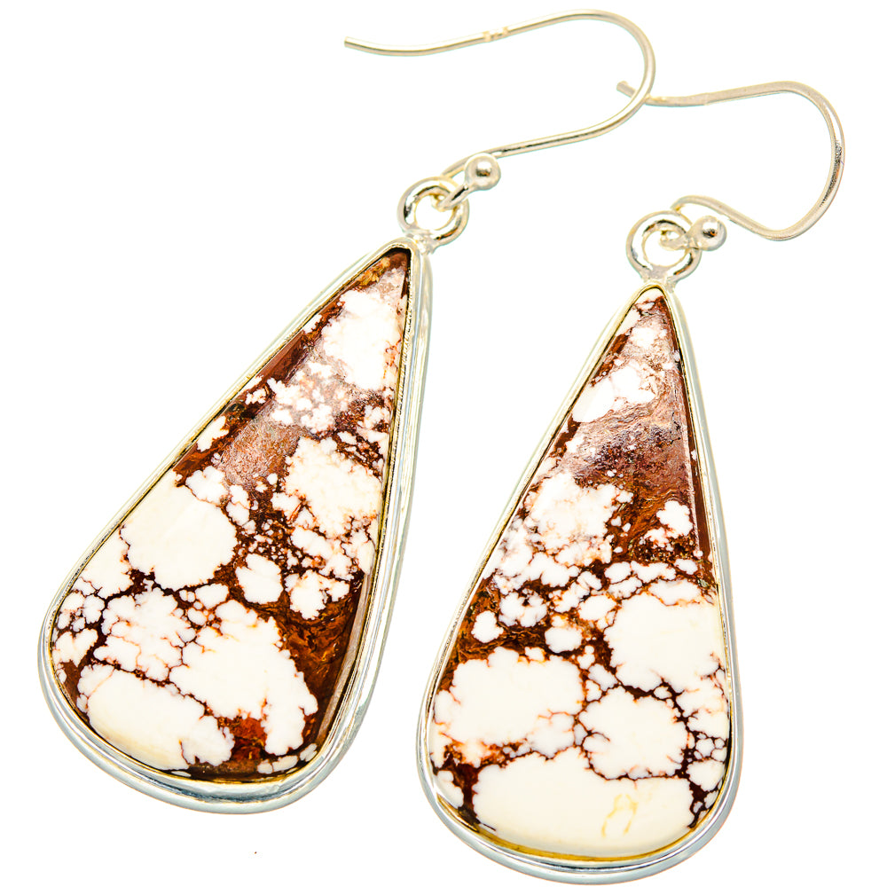 Wild Horse Jasper Earrings handcrafted by Ana Silver Co - EARR426581 - Photo 2