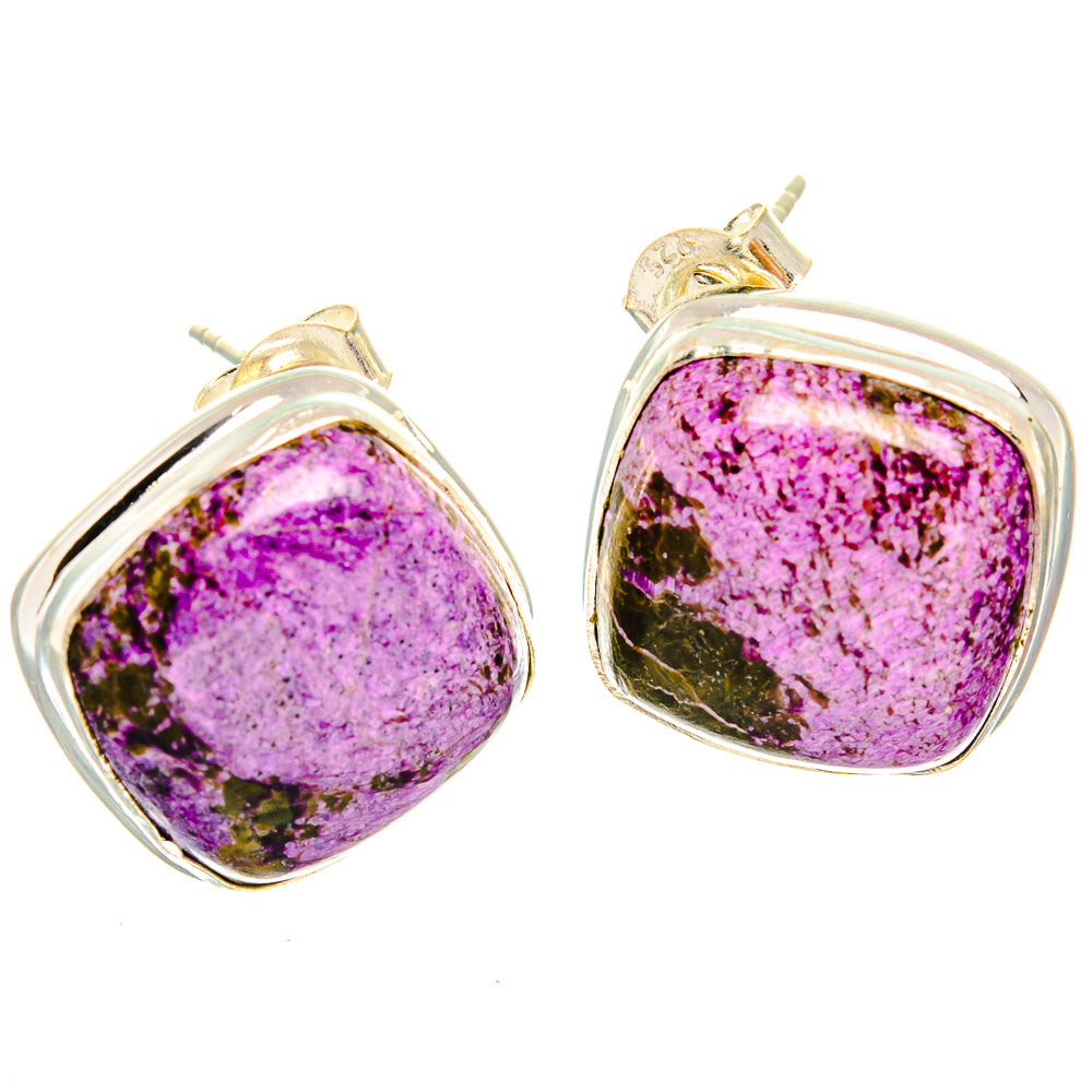 Stichtite Earrings handcrafted by Ana Silver Co - EARR426600 - Photo 2