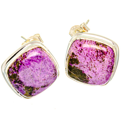 Stichtite Earrings handcrafted by Ana Silver Co - EARR426600 - Photo 2