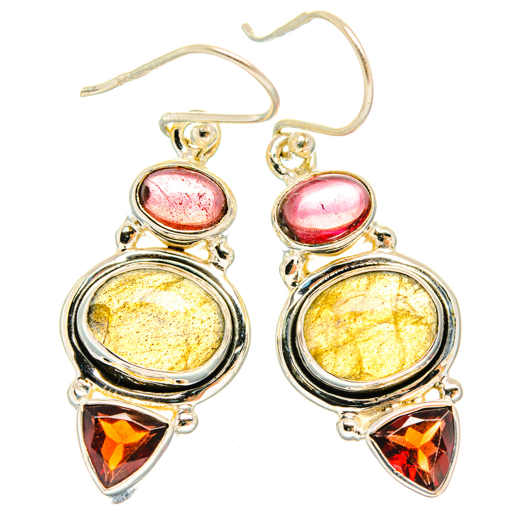 Labradorite Earrings handcrafted by Ana Silver Co - EARR426614 - Photo 2