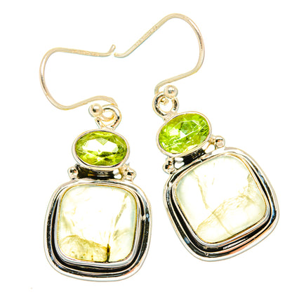 Prehnite Earrings handcrafted by Ana Silver Co - EARR426618 - Photo 2