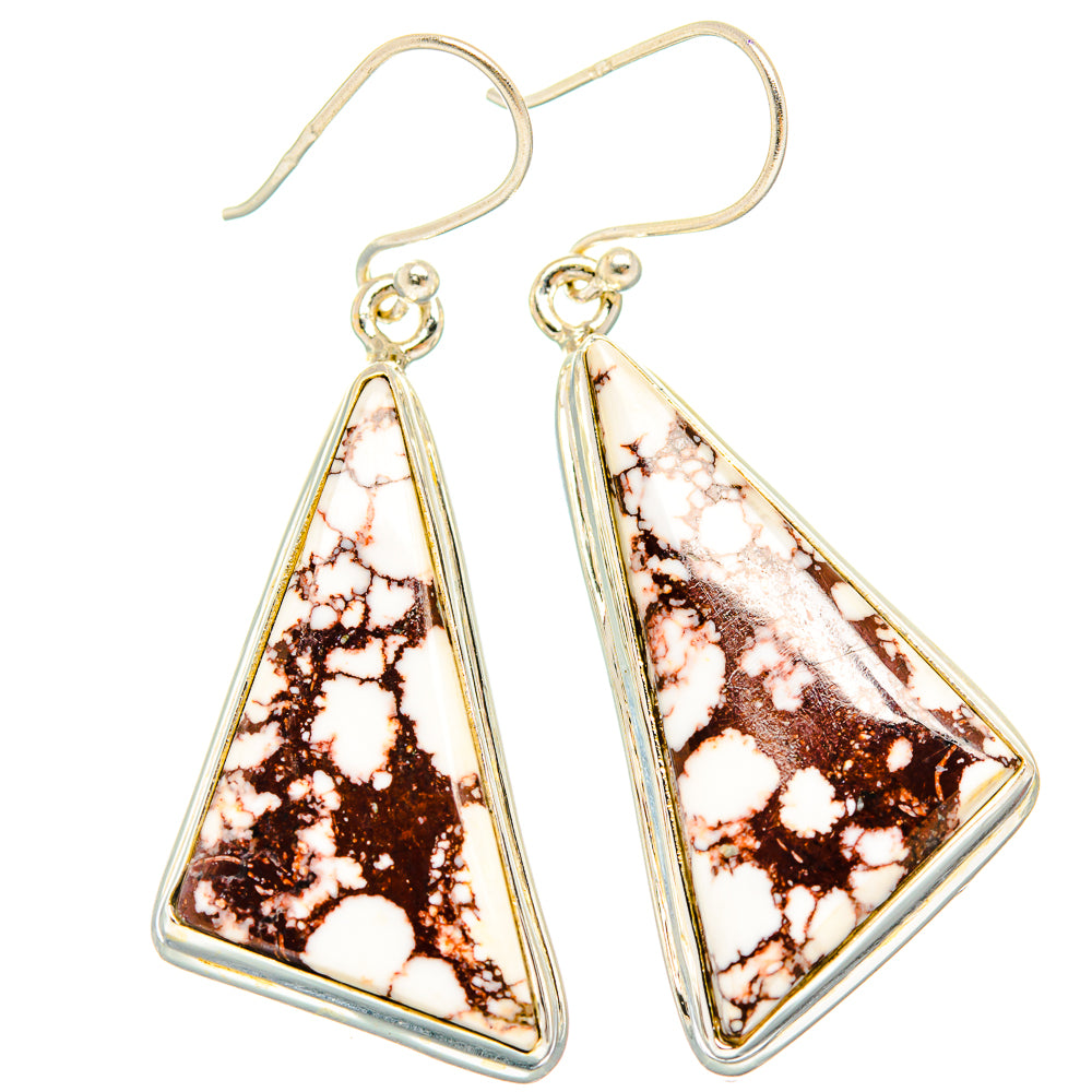 Wild Horse Jasper Earrings handcrafted by Ana Silver Co - EARR426624 - Photo 2