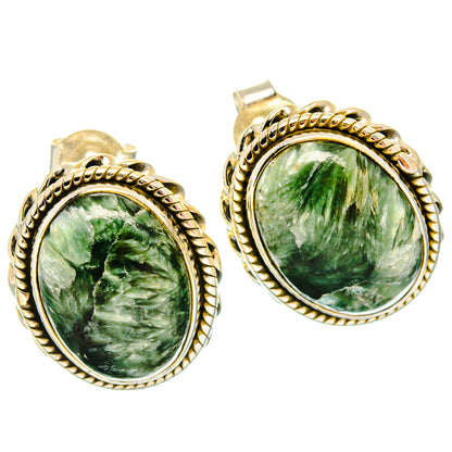 Seraphinite Earrings handcrafted by Ana Silver Co - EARR426638 - Photo 2