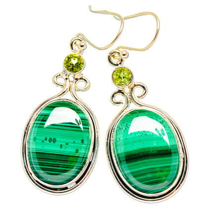 Malachite Earrings handcrafted by Ana Silver Co - EARR426653 - Photo 2